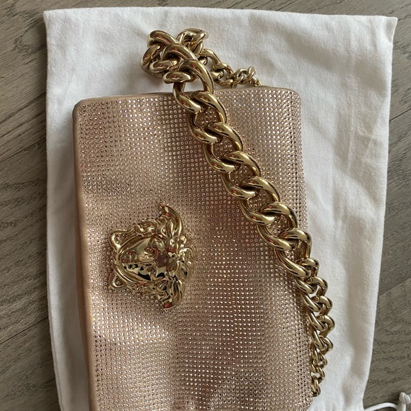 Versace Rose Gold Palazzo Sultan Swarovski bag - Picture 7 of 8